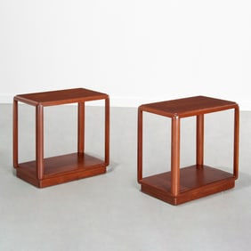 Edward Wormley for Dunbar, pair end tables