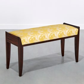 Alberto Pinto sourced custom rosewood bench