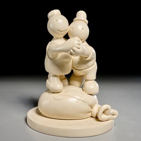 Tom Otterness, lacquered plaster sculpture, 1999