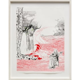 Kerstin Kartscher, mixed media on paper, 2001
