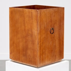 T.H. Robsjohn-Gibbings, walnut waste basket