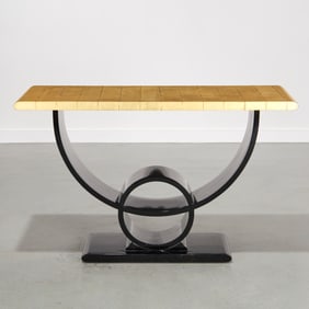 Jay Spectre, gold leaf top console table