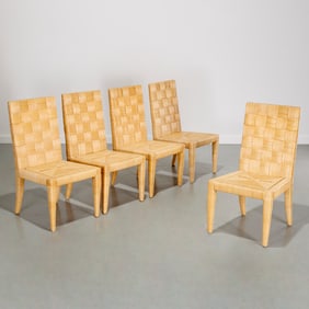Donghia, (5) "Block Island" dining chairs