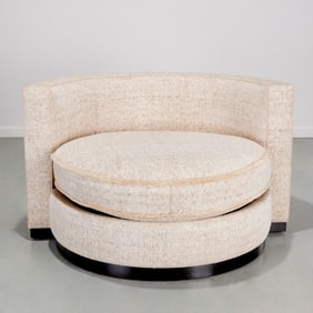 Alberto Pinto sourced oversized swivel chair