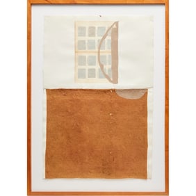 James Brown, mixed media on paper, 1990