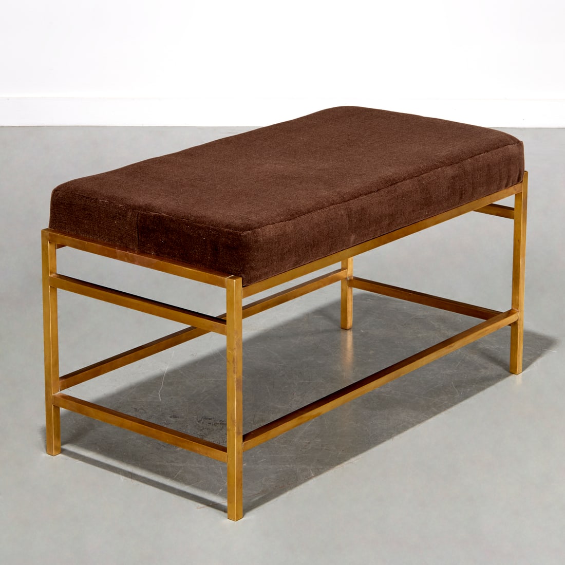 Edward Wormley for Dunbar, brass bench (1 of 4)