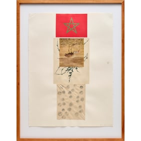 James Brown, mixed media on paper, 1995