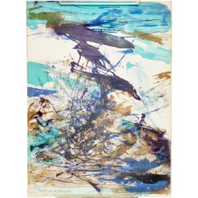 Zao Wou-ki, lithograph on paper