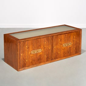David Wider, inlaid wall-mounted sideboard
