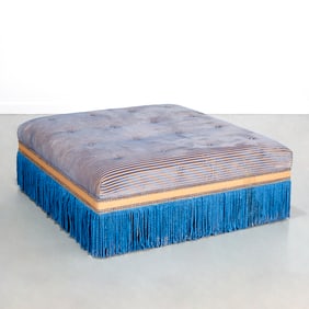 Alberto Pinto sourced oversized ottoman