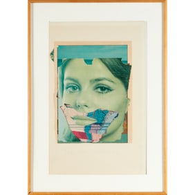 Joseph Raffael, paper collage, c. 1965