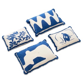 Set (4) Henri Matisse (after) linen pillows
