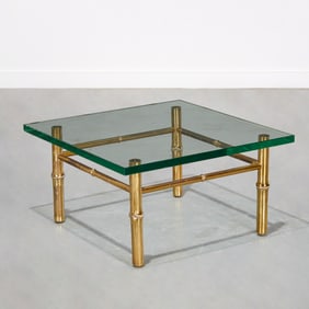 T.H. Robsjohn-Gibbings, brass cocktail table