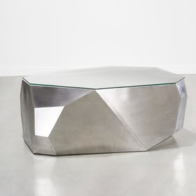 Arik Levy (after), steel "Rock" coffee table