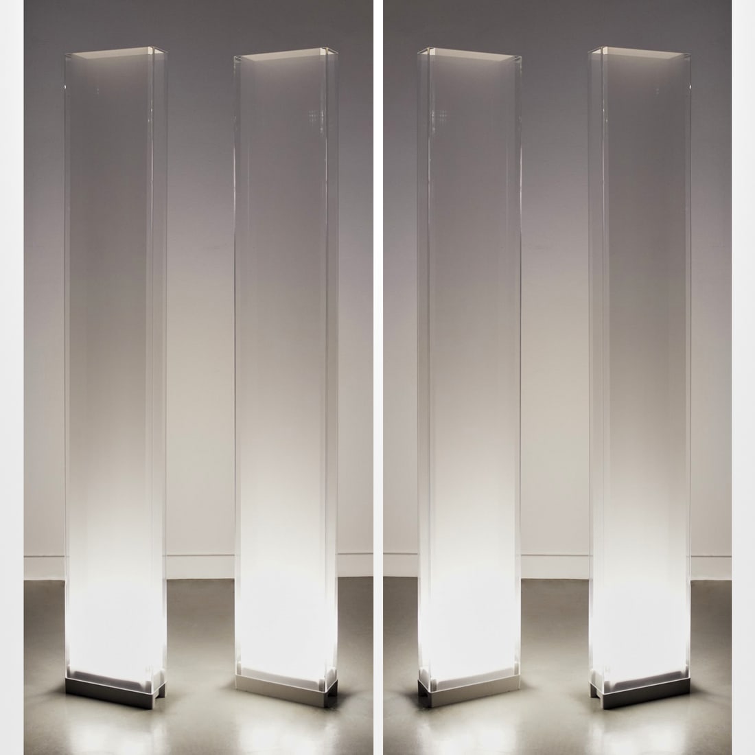 Pablo Designs, (4) "Cortina" floor lamps (1 of 8)