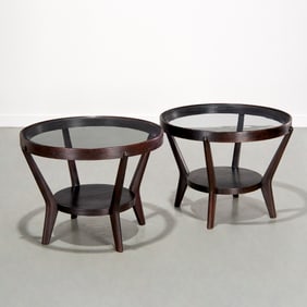 Pair Kropacek & Kozelka for Interier side tables