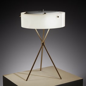 T.H. Robsjohn-Gibbings (attrib), tripod lamp