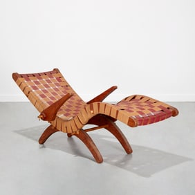 Klaus Grabe (attrib.), plywood chaise longue