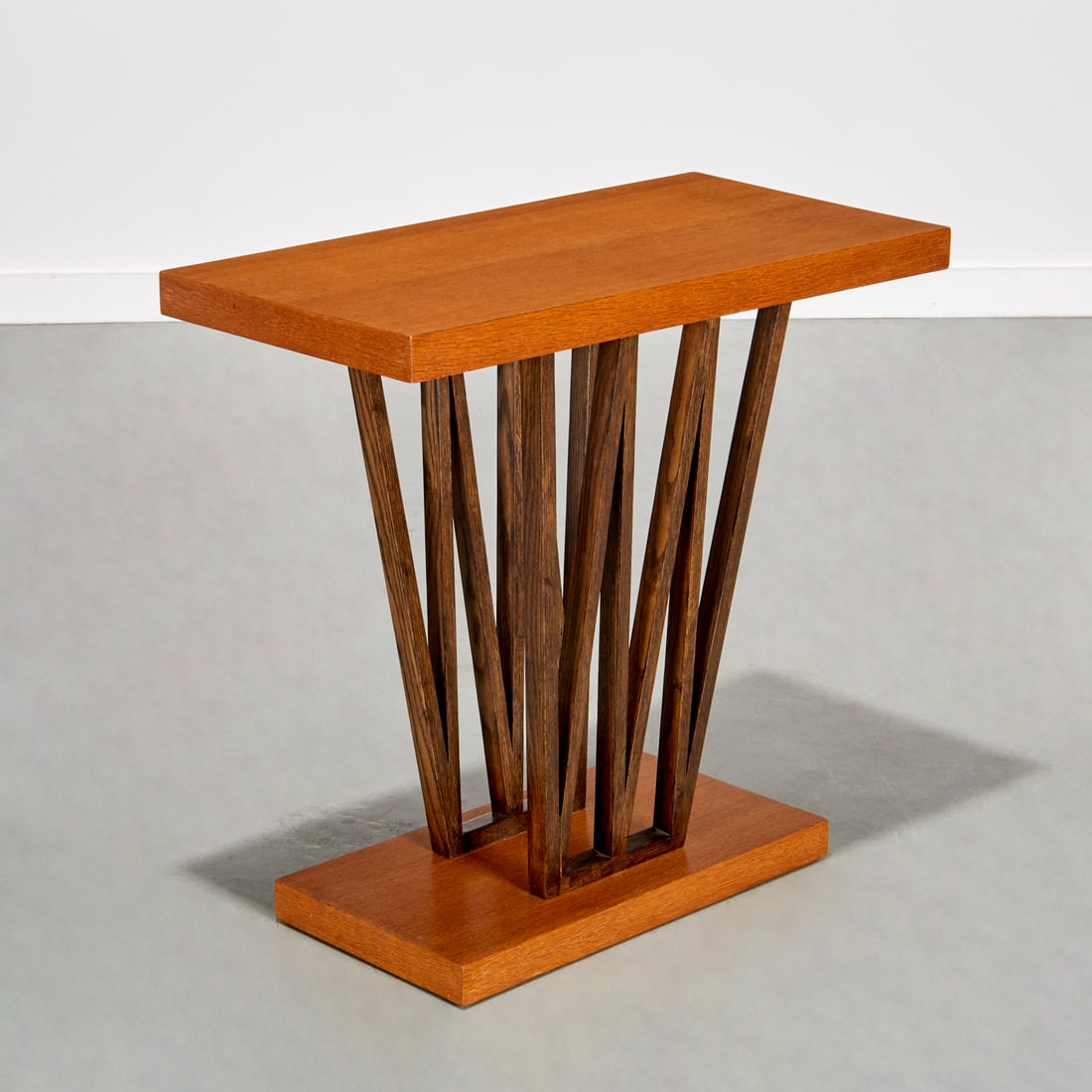 Paul Frankl, combed oak console table (1 of 8)