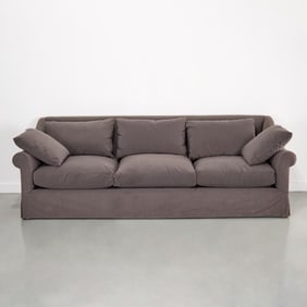 Custom contemporary three-seat sofa