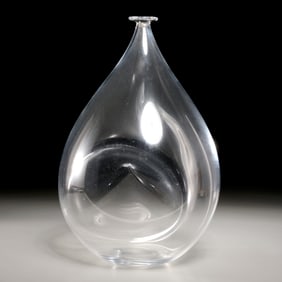 Ingeborg Lundin for Orrefors, large glass vase