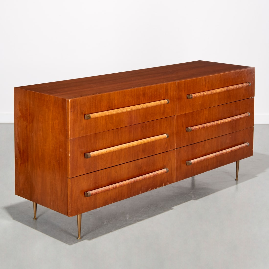 T.H. Robsjohn-Gibbings, walnut dresser (1 of 6)