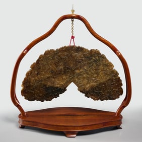 Chinese carved stone hanging chime