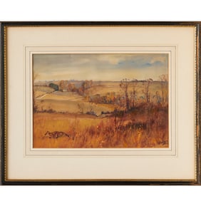 Michael Lyne, watercolor and oil on paper