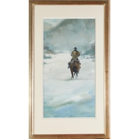 William Matthews, watercolor on paper, c. 2000