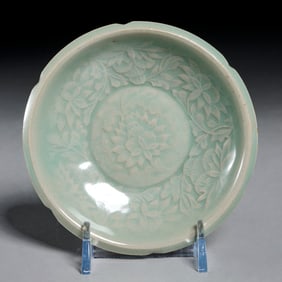 Korean Goryeo small celadon bowl, ex museum