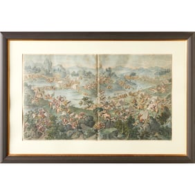 After Castiglione, engraving, ex Christie's