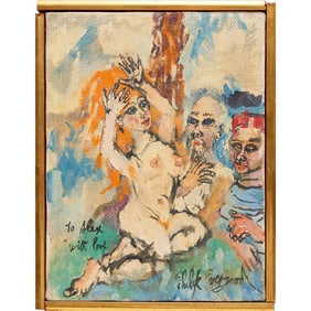 Philip Evergood, oil on canvas, 1963