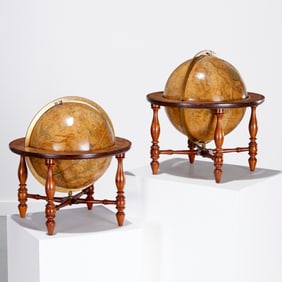 Pair Loring Terrestrial and Celestial table globes