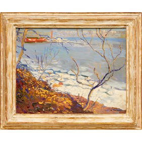 William E.B. Starkweather, oil on canvas board