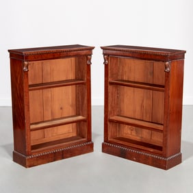 Pair William IV mahogany bookcases