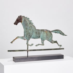 American running horse weathervane