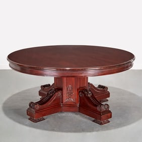 Large Victorian style mahogany dining table