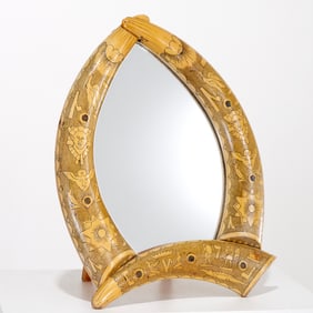 Egyptian Revival table mirror