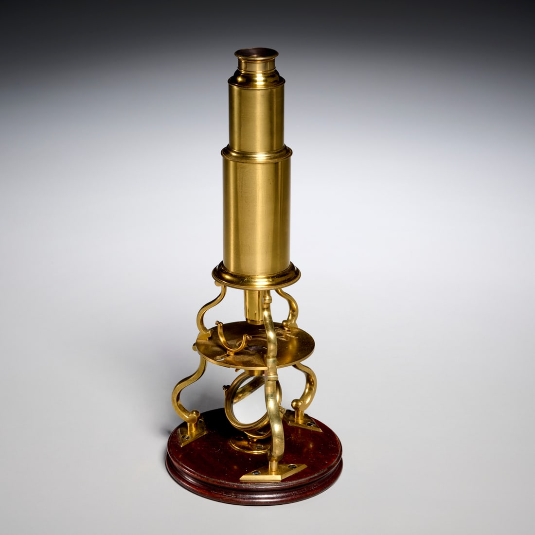 G. Adams, brass Culpepper-type microscope (1 of 5)