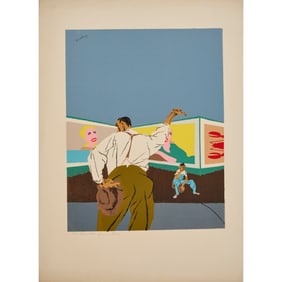 Robert Gwathmey, screenprint, 1937