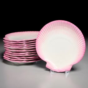 (12) Antique Wedgwood Conchology shell dishes