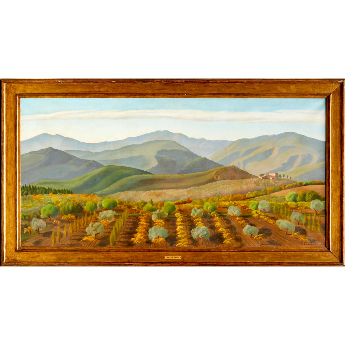 Edward Bruce, large oil on canvas, ex museum (1 of 9)