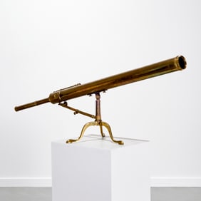 G. & C. Dixey antique brass table telescope