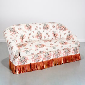 Designer Scalamandre "Neptune's Treasure" loveseat