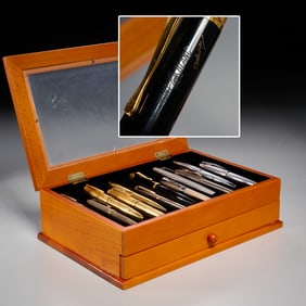 Collection (16) pens and pencil, incl. Montblanc