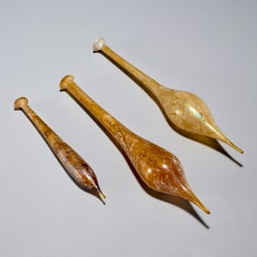 Group (3) Ancient Roman glass unguentaria