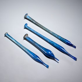 Group (4) Ancient Roman glass unguentaria