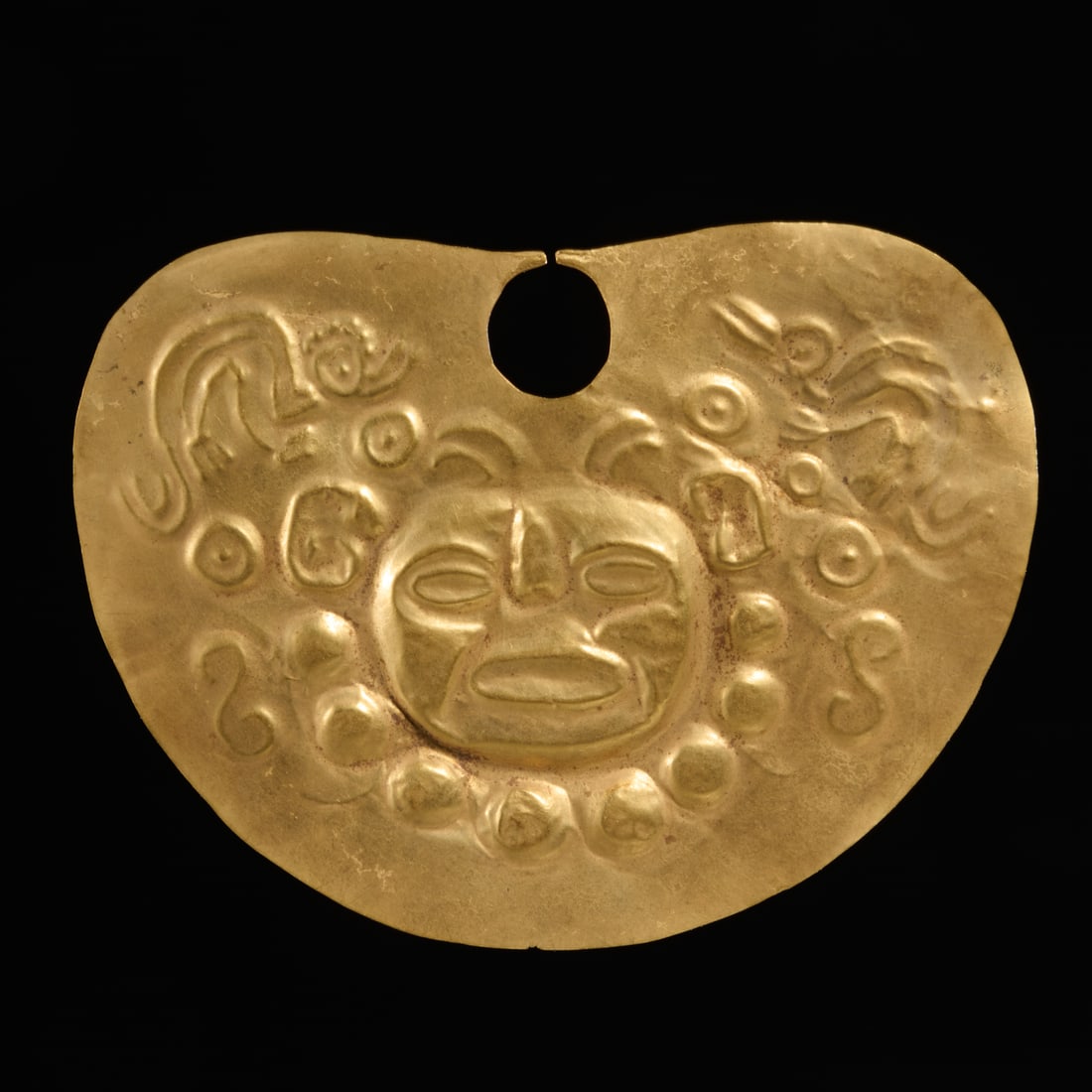 Pre-Columbian style 18k gold septum ring (1 of 3)