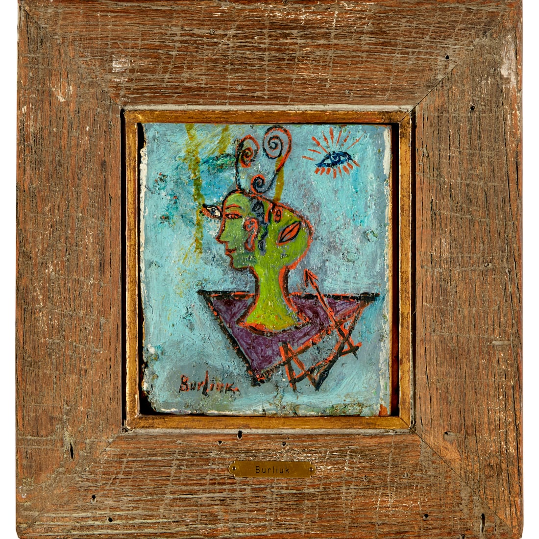 David Burliuk, oil on board (1 of 5)