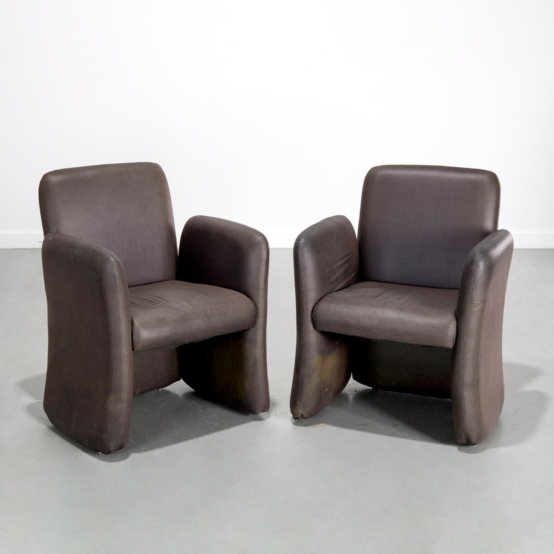 Pair Ray Wilkes "Chiclet" style armchairs (1 of 7)